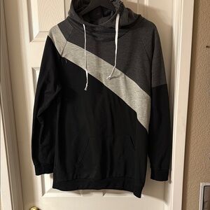 Black and Gray Nursing Hoodie